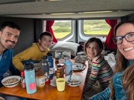 First breakfast in the van!