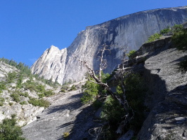 Half Dome from the death slabs approach