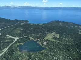 Spooner lake and Lake Tahoe