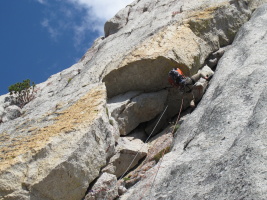 At the first roof (5.9)