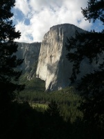 El Cap from the descent trail