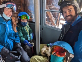 The Sugarbowl gondola on an epic powder day when almost everything was closed.