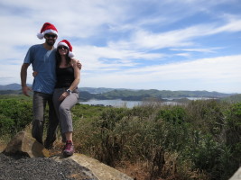 Christmas Day we climbed at Lover's Leap near Dunedin