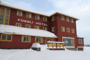 The Fossli Hotel seems like a swanky place in summer, but is closed in winter