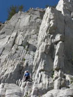 The only other climbers we saw, on Patricia Lake Grack