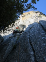 Climbing Turning Point on Lost John (5.10b)