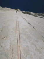 The Venturi Effect follows that thin crack right of the rope - sweet!