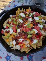Delicious nachos for lunch in camp :)