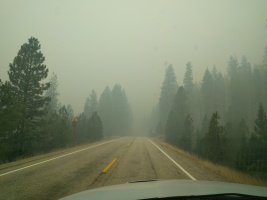 Serious smoke from the Pioneer Fire