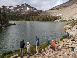 Fishing at Trumbull lake