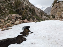 Sketchy snow bridge