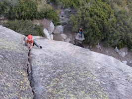 Climbing on Donner Summit