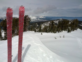 Skis are posing