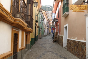 Jaen street, the only remaining colonial-style street in La Paz