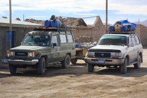 A 75 series troopy LandCruiser, a rare sight even in South America