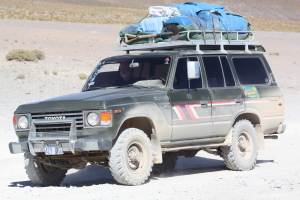 A 60 series LandCruiser, not too common anymore (mostly replaced by 80's)