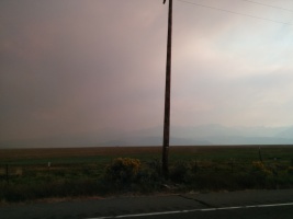 Smoke from the Little Yosemite valley fire!