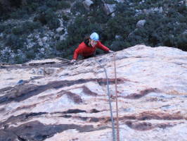 Nearing the top of the 2nd pitch