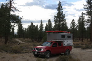 Sweet campsite for the night near June Lake!